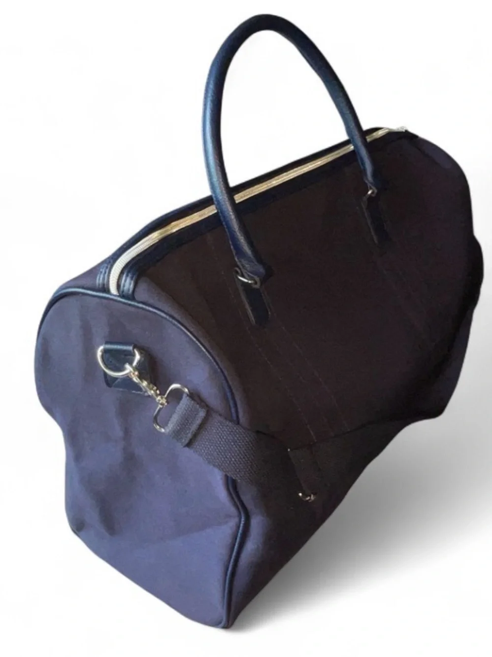 Polo Ralph Lauren-Canvas ,20”x12”x8”, Weekender Duffle Bag - Navy/Purple,GUC